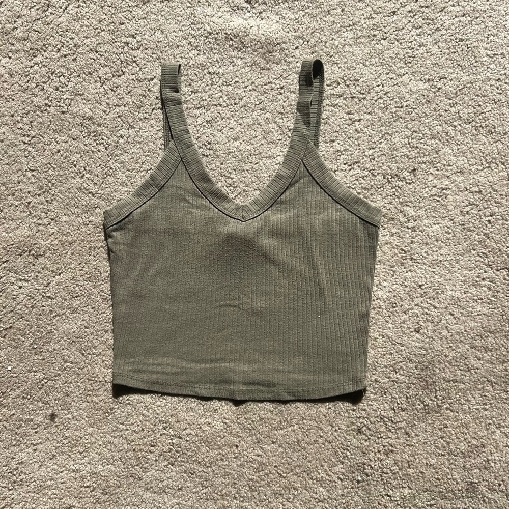 Stylish Olive Women's Crop Top